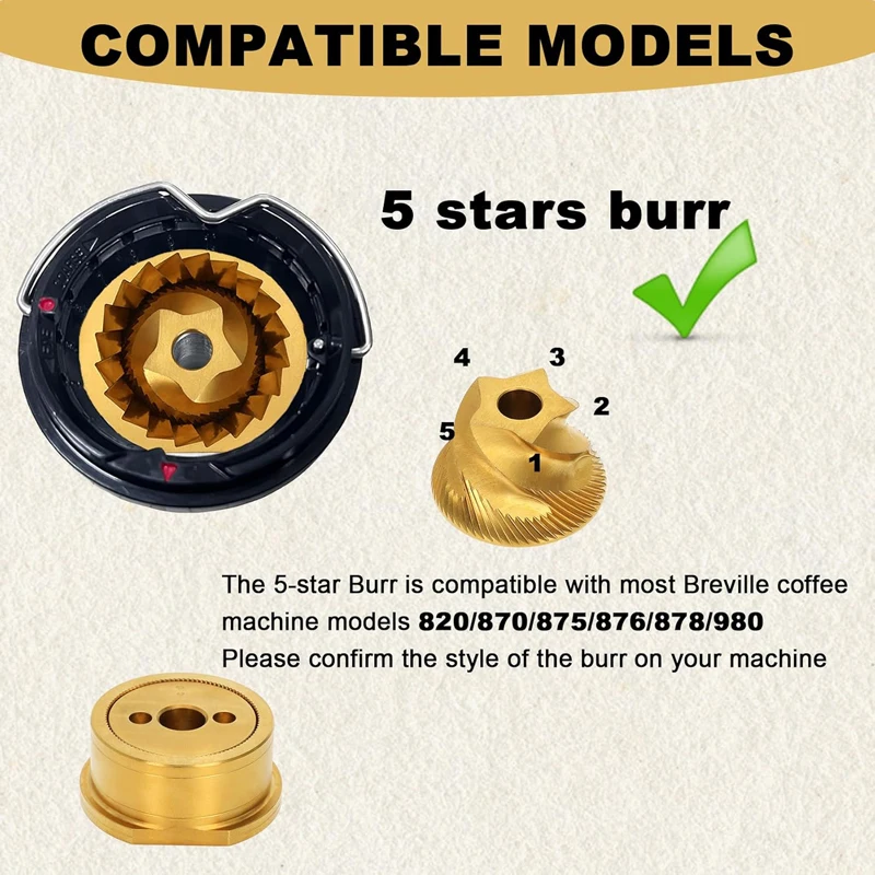 Conical Grinder Burr Replaceme - Breville Espresso Bes870 ulasan dan harga